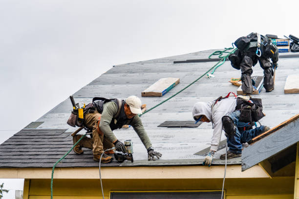 Professional Roof Installation technician working in Volant, PA